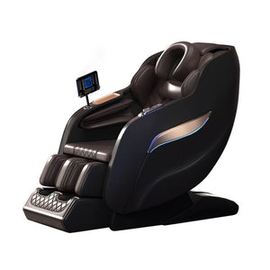 WANKO Serene Zero Gravity Full Body Black Massage Chair, Foot Rollers and Heat Massage